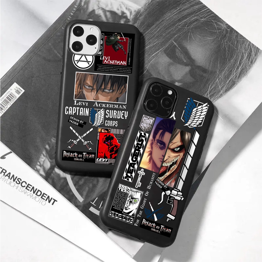 Case Xiaomi Redmi Note 3 4 4X 5 6 7 8 9 10 10S Pro 4G 5G Pro [SNK] AOT Anime Attack On Titan Shingeki No Kyojin