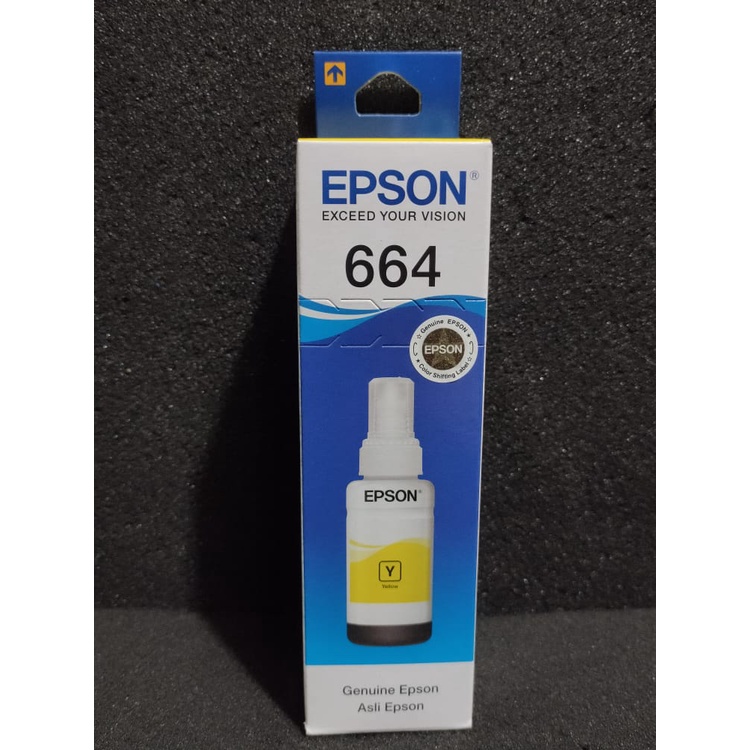 Tinta REFILL EPSON 664 Yellow ORIGINAL - TINTA EPSON 664 KUNING
