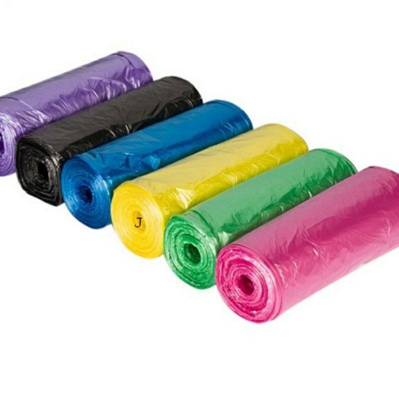 Plastik Sampah Roll / Plastik Sampah isi 10 pcs uk 45 x50 Warna