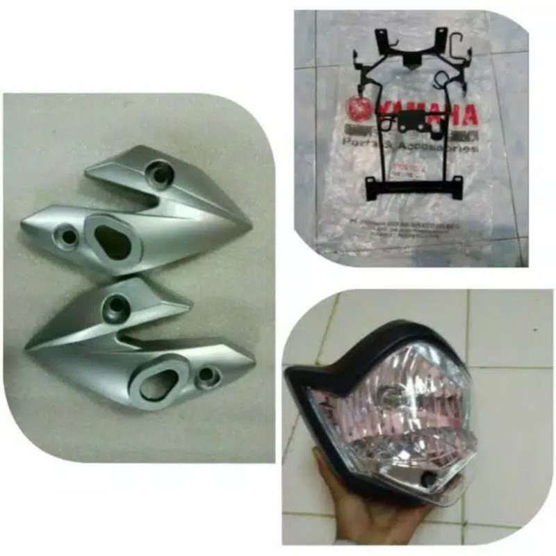 Kupingan Lampu Vixion Old Breket Lampu Vixion Old Dan Lampu Depan Vixion Old Sepaket