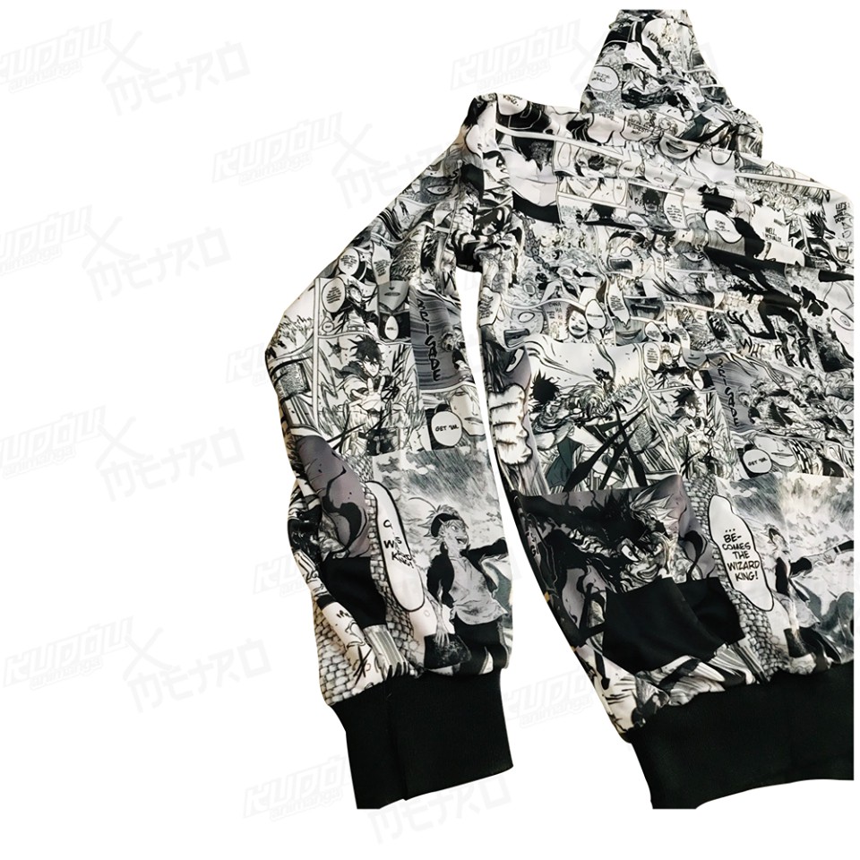 Jaket Asta Mada Mada Fullprint Black Clover