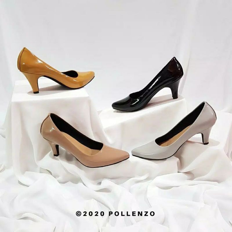 Sepatu pantopel kerja wanita hak 7cm