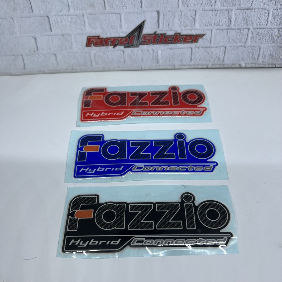 STIKER FAZZIO STICKER TULISAN FAZIO TIMBUL