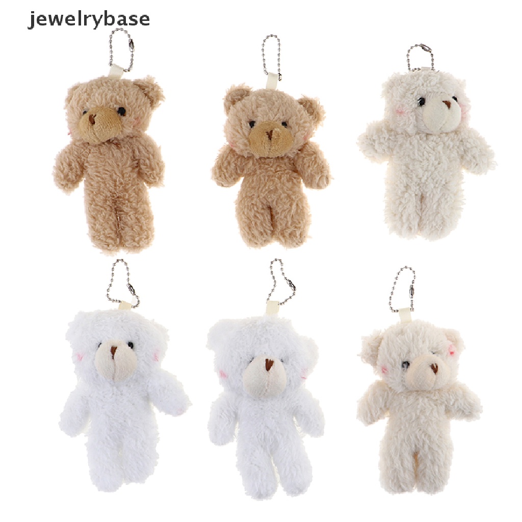 (jewelrybase) 2pcs / Set Mainan Boneka Plush Bentuk Beruang 12cm Untuk Anak Laki-Laki / Perempuan