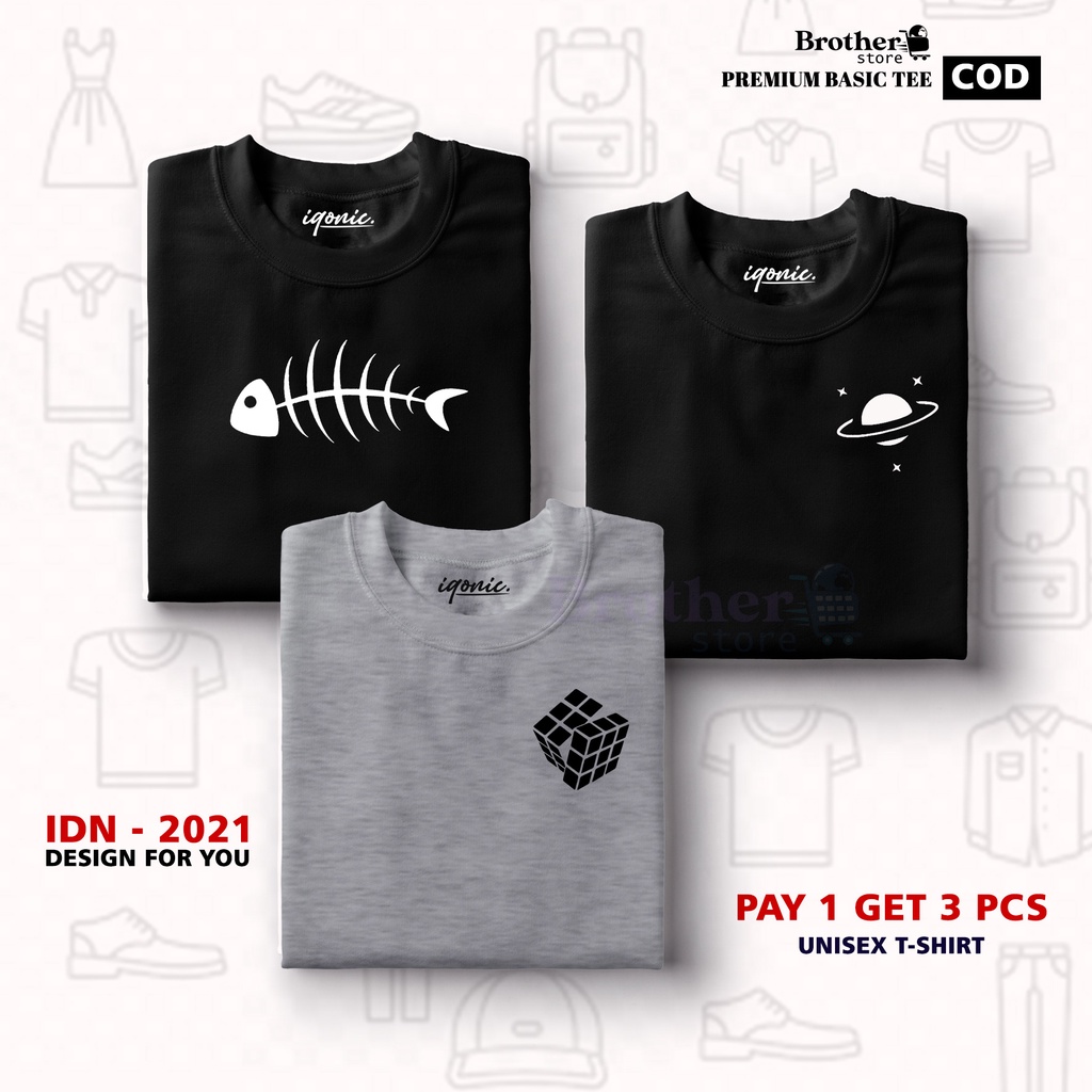 BUY 1 OR 3 PCS ( PROMO COD ) BROTHER STORE / Kaos Distro100% Catoon Combed 30s / ARTIKELIKP