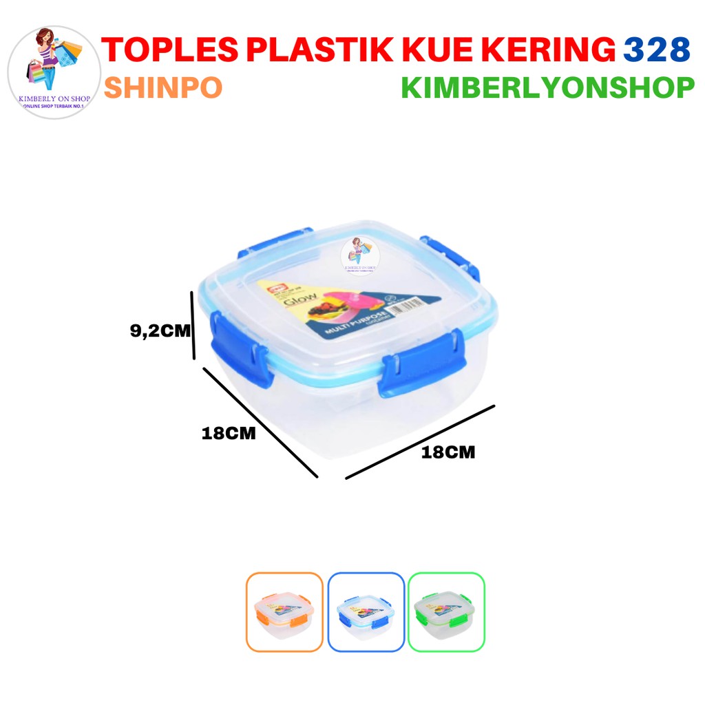 Kimberlyonshop Toples Sealware Plastik Tempat Kue Kering 328 Glow Shinpo