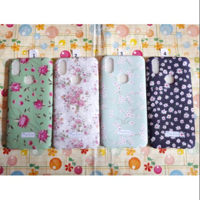 Softcase / Case Motif Bunga For Vivo V9