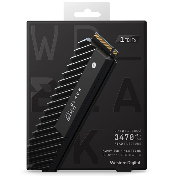 SSD M2 NVME WD INT BLACK SN750 1TB +HS baru garansi resmi M.2 1 TB