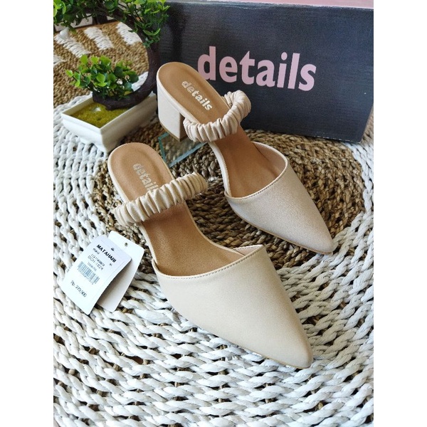 Sandal wanita Heels hak tahu / Details ori Matahari