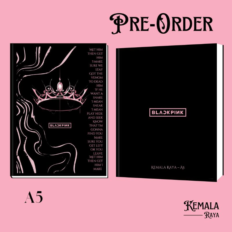 

Notebook A5 | BLACKPINK NOTES • PRODUK ASLI HD