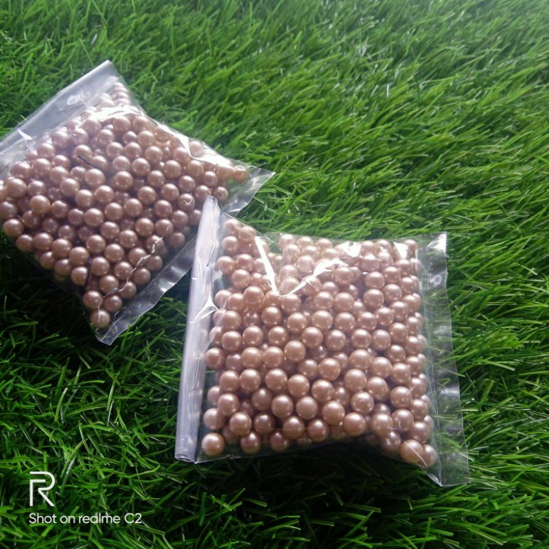 mutiara tindik ukuran 6 mm/ mutiara tembak