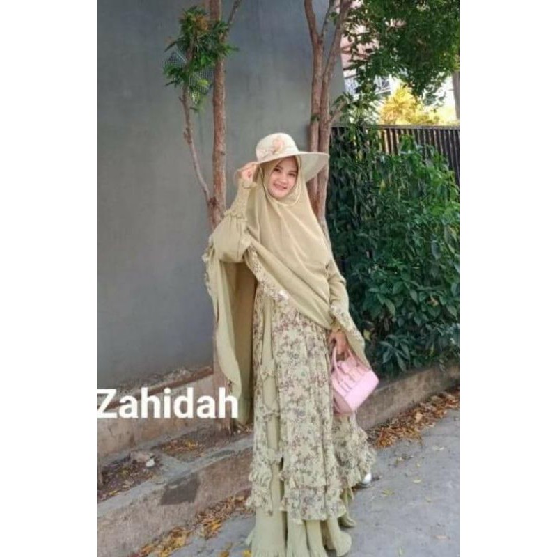 Gamis Fuyo set free Cadar dan Masker Original Zahidah