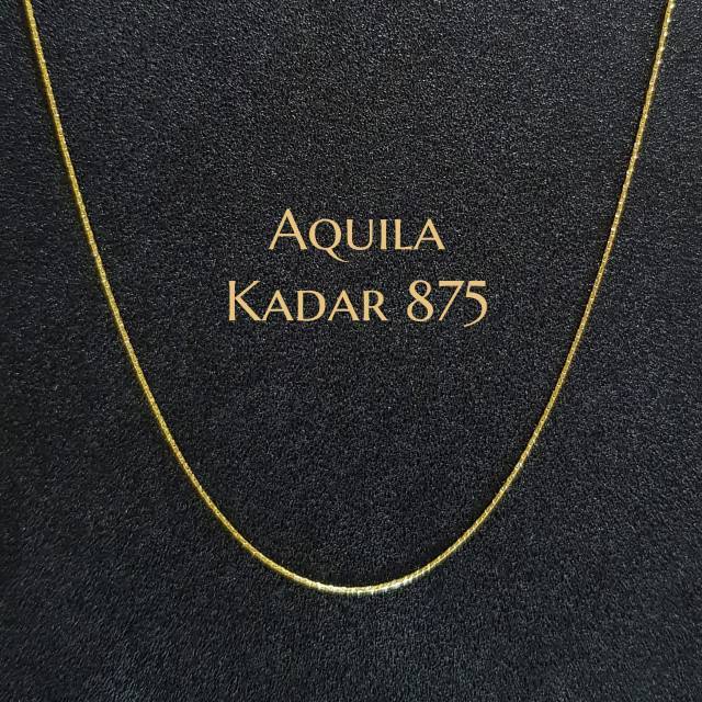 Kalung emas asli kadar 875 kalung halus aquila 2 gram an hadiah mewah