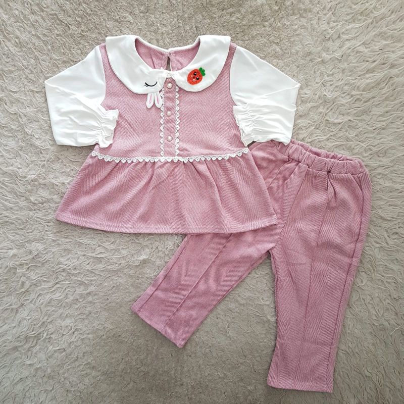 Baju Anak perempuan Import Berry set