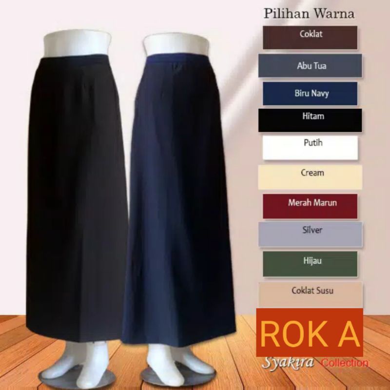Rok Kerja Panjang Letter A Rok Kerja Wanita Line A Rok Syakira Model A Rok Kantor Murah Office Skrit