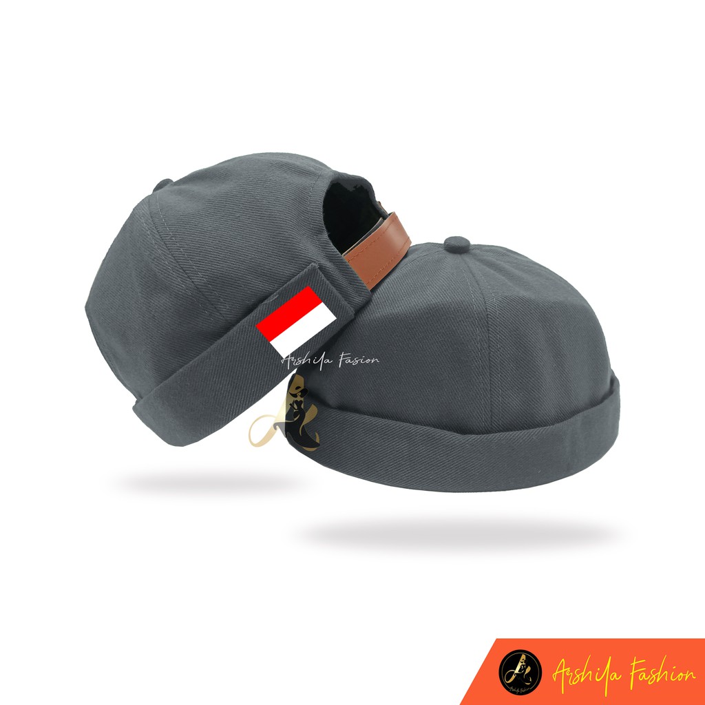 TOPI CAP MIKIHAT CUSTOM Gambar Bendera Indonesia /  PECI UAS