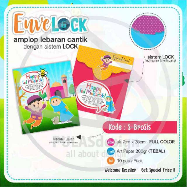 

Amplop Lebaran / idul fitri envelock murmer