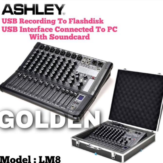 Mixer Ashley LM 8 Original Ashley LM8 Bluetooth 8 Channel Star Seller