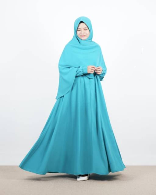 SALE  SET UMROH FATIMAH BY Hijab Alila Gamis Umroh Syari Terbaru