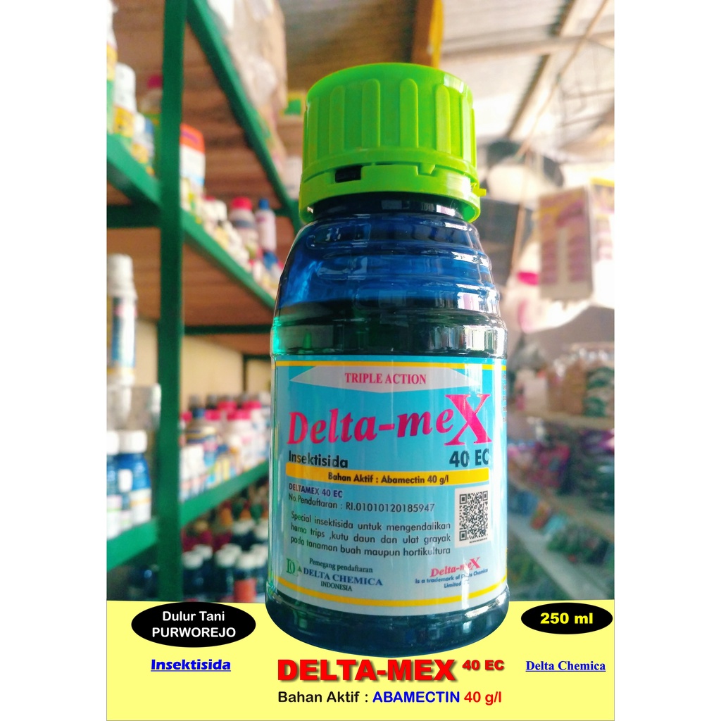 Insektisida DELTA-MEX 40 EC 250 ml Bahan Aktif Abamektin 40 g/l