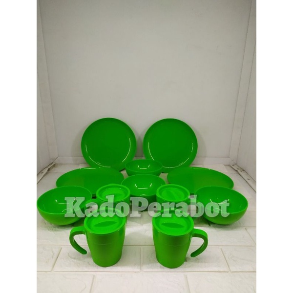 peralatan makan set murah - tableware set hoya plast BULAT 12 pcs