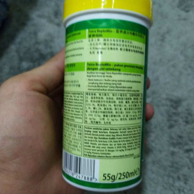TETRA REPTOMIN MAKANAN KURA BERKUALITAS ISI  55gr / 250 ml
