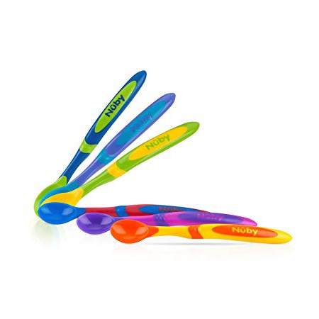 Nuby Long Handle Weaning Spoons 4pk