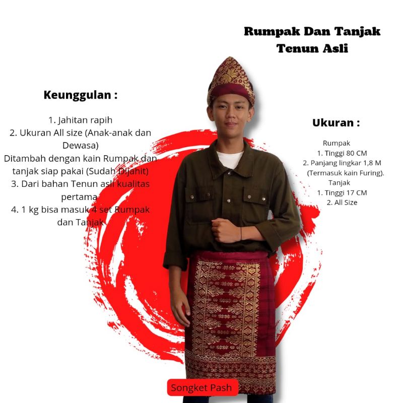 Songket Pash - Tanjak Dan Rumpak Songket Tenun Asli Khas Palembang