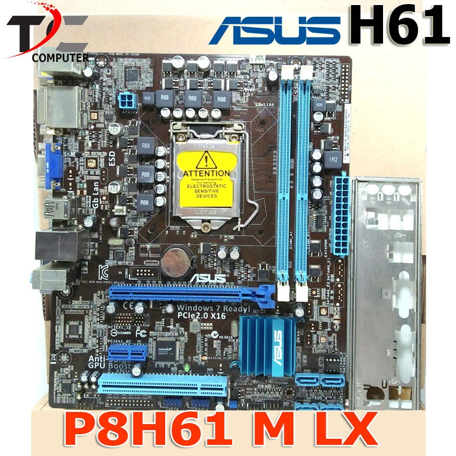 Mainboard Mobo Intel LGA 1155 H61 Onboard ASUS