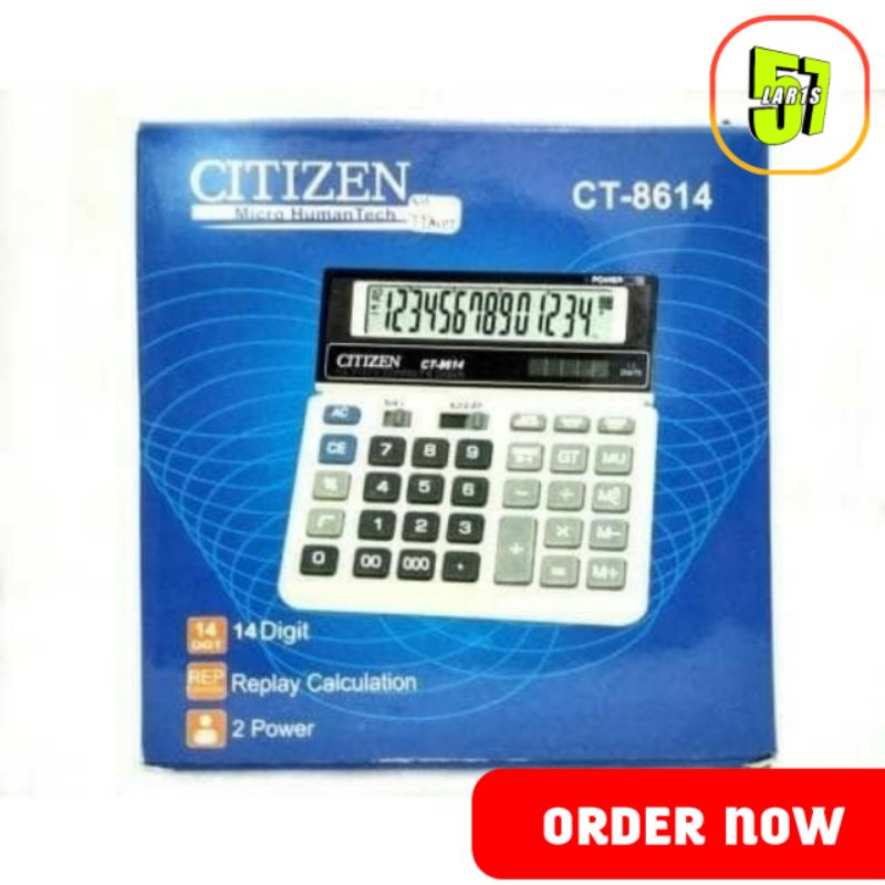 

Kalkulator Citizen CT 8614 14 Digit Kalkulator Kantor