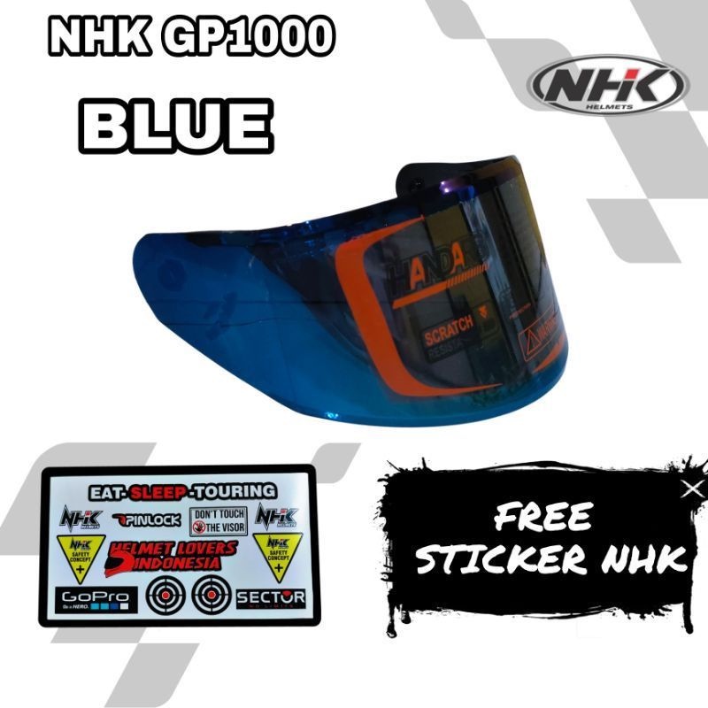 COD visor flat - visor helm nhk gp1000 - kaca helm nhk gp1000 - visor flat nhk gp1000 iridum - visor