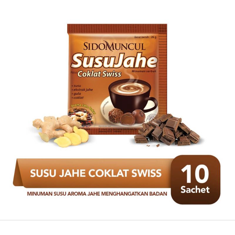 

Susu Jahe Coklat Swiss Sido Muncul ( isi 10 sachet)