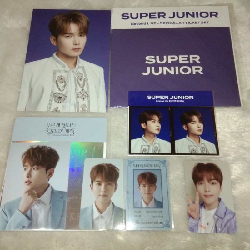 [CLEARANCE SALE] ALL ABOUT PHOTOCARD OFFICIAL KIM RYEOWOOK SUPER JUNIOR AR TICKET BEYOND BONAMANA EL