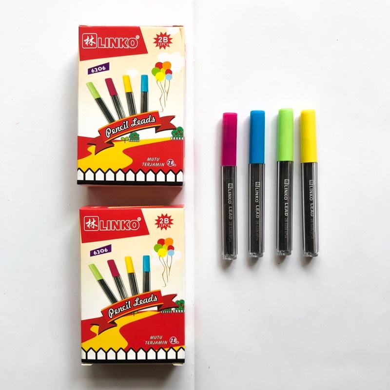 (12 Pcs) Isi Pensil Mekanik 2.0 MM Linko