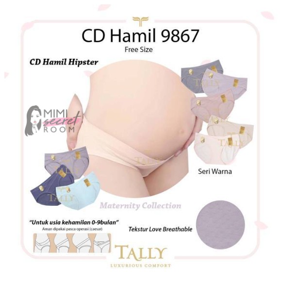 ❤ MIMI ❤ Celana Dalam Wanita Ibu Hamil Sepinggul Mini Cut Tally 9866 9859 CD hamil All Size