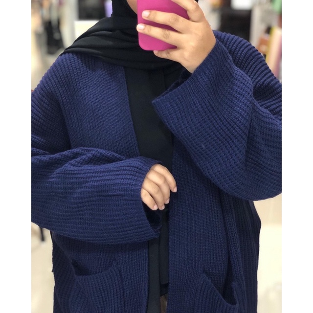 Cardigan Rajut Oversize