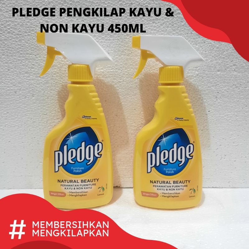 PLEDGE POMPA SEMPROT 450ML PENGKILAP KAYU MEMBERSIHKAN DAN MENGKILAPKAN KAYU & NON KAYU