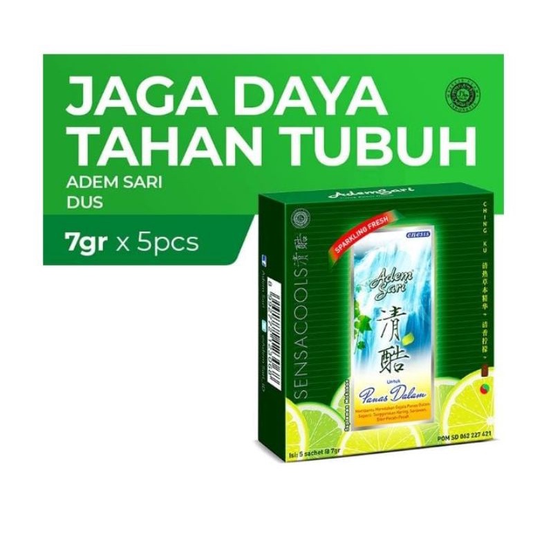 

Adem Sari Minuman Penyejuk 5 Sachet @7gr