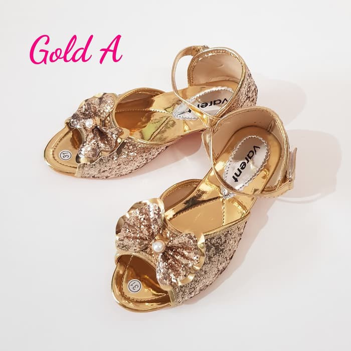 Sepatu Pesta Anak Perempuan Heels Hak Tahu Pump Hils Heel Hel JH719  # # Sandal - 26, Merah Muda