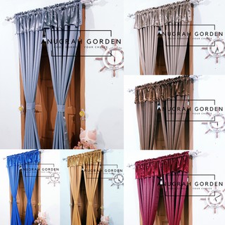 Gorden Jendela Minimalis Hordeng Pintu  Model  Smoke Ring 