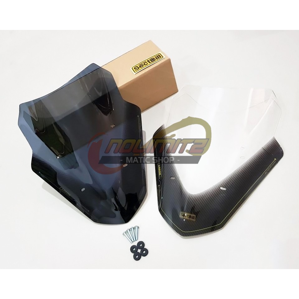 Jual Windshield Visor Kaca Tameng Depan Sectbill Vector Carbon Series