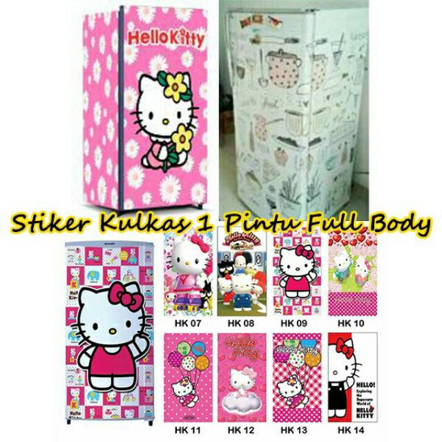 Stiker Kulkas 1 Pintu full body