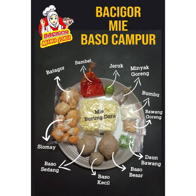 

Bacigor mama sonia (mie baso campur)