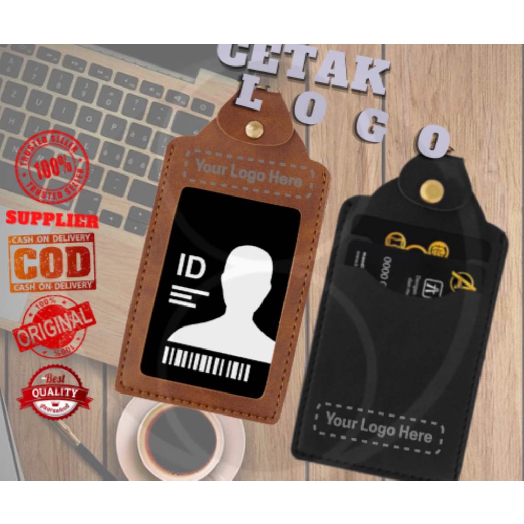 

LANYARD DAN NAME TAG ID CARD HOLDER GANTUNGAN KARTU ID KALUNG PREMIUM ID BADGE
