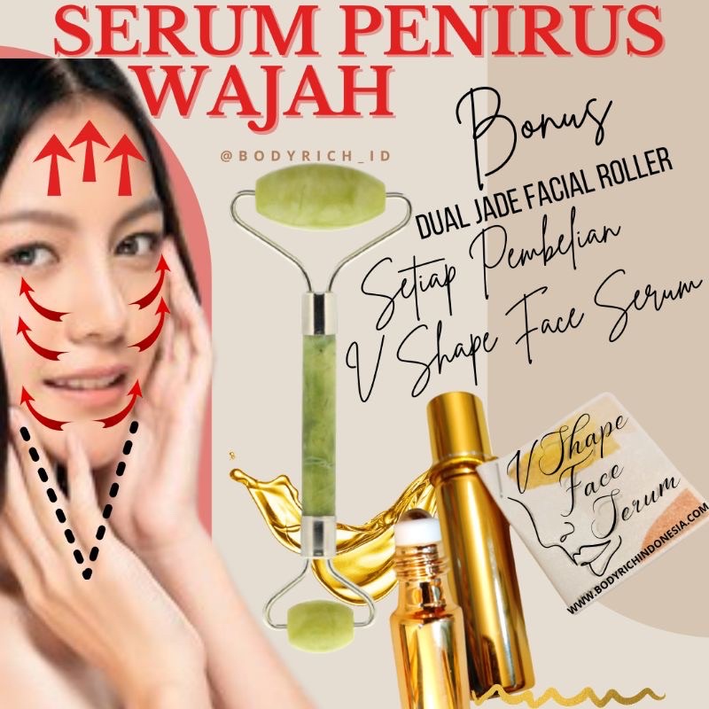 Pelangsing Wajah Dagu Tirus Double Chin Lemak Wajah Serum Penirus Wajah Pipi Dagu V Shape Face Serum