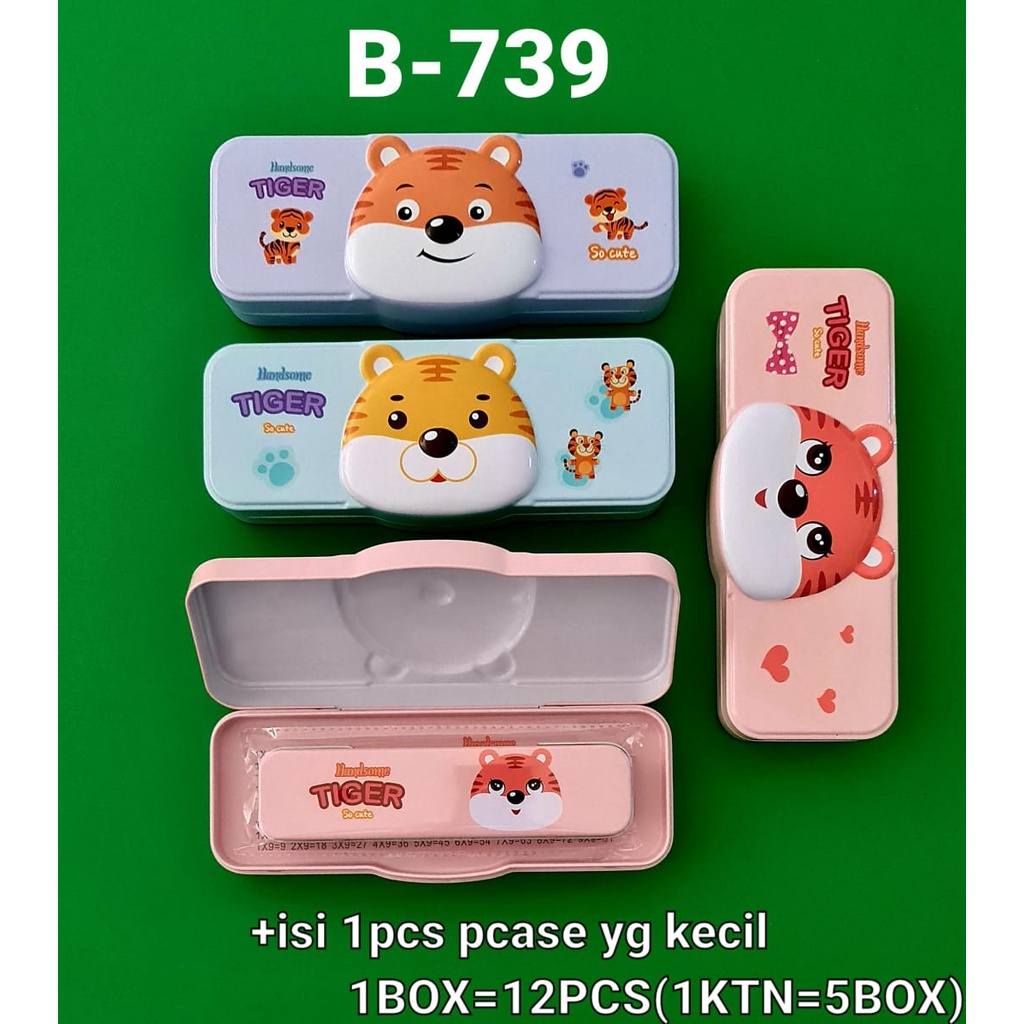 

KOTAK PENSIL KALENG 2 SUSUN PLUS ANAK KARAKTER TIGER TIMBUL B-739