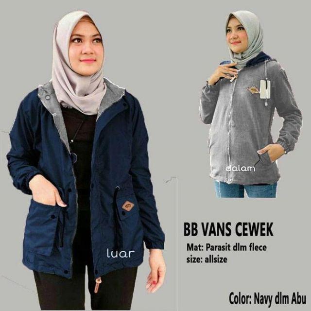 Jaket Parasut V3 Dua Lapis Bukan Satu Lapis/Parasut Lumino/Parasut Milkita Kekinian-Navy-abu