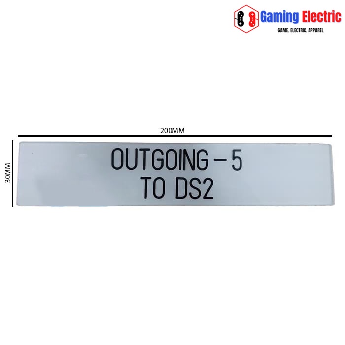 

Name Plate Panel W200mm x H30mm / Name Plate Acrylic