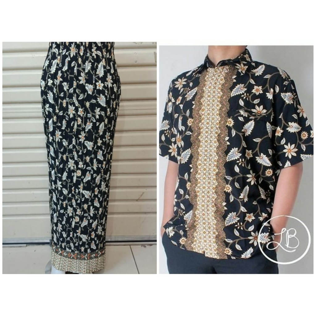 PROMO KEMEJA &amp; ROK BATIK COUPLE / SET KEMEJA ROK COUPLE / SET SARIMBIT KEMEJA ROK COUPLE