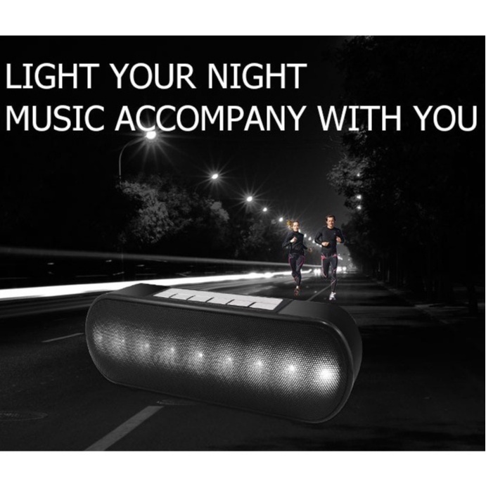 MUSIC Speaker Bluetooth Wireless WSTER WS-2513BT LED Light Stereo Kapsul Speaker MUSIC WSTER WS2513